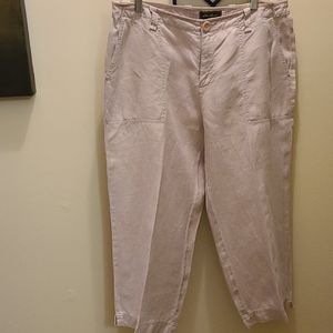 Eddie Bauer Linen Petite Capris